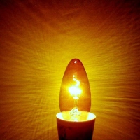 Yellow Candle Bulb
