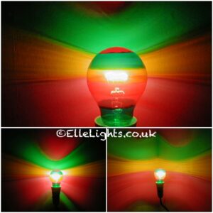 Lampaz - Red Yellow & Green Rainbow Regular GLS Bulb