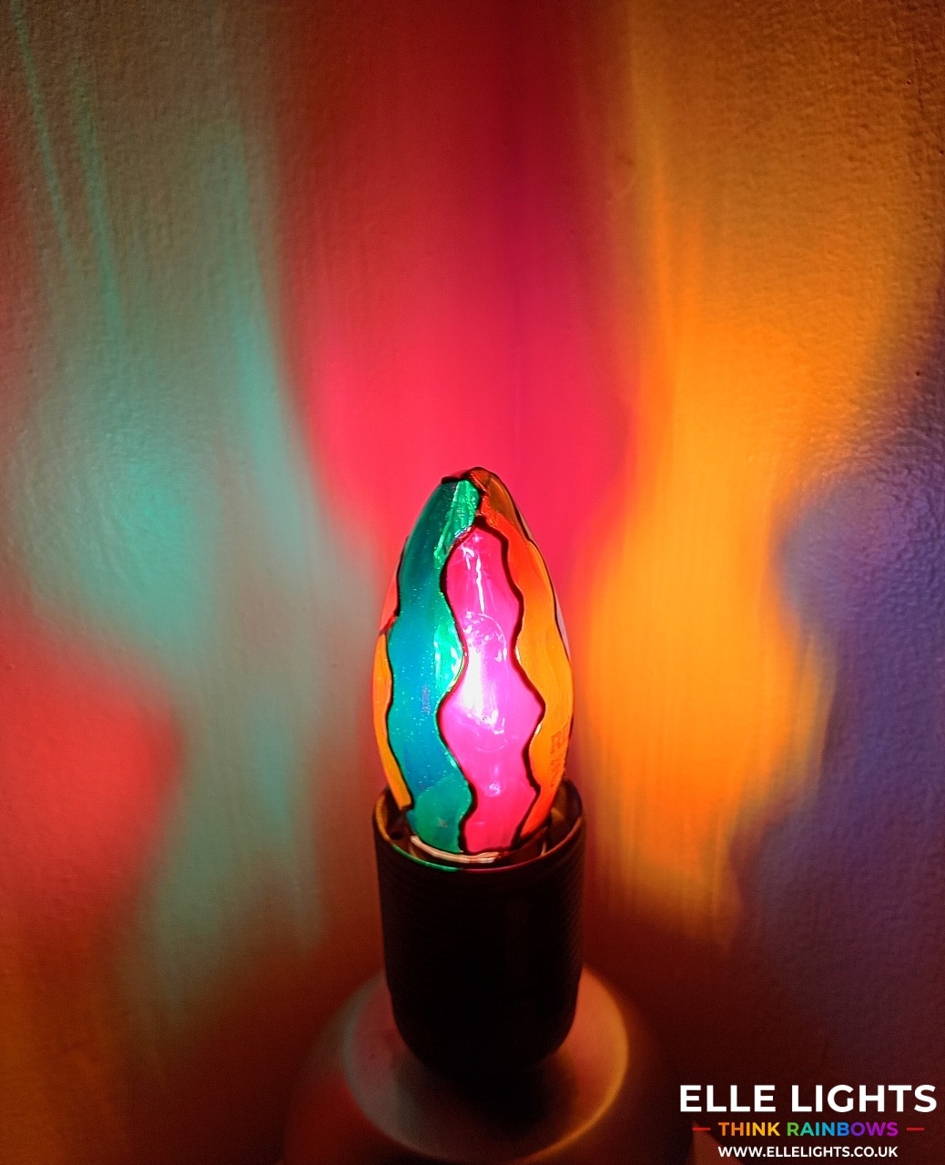 Kuma Stained Glass Light Bulb