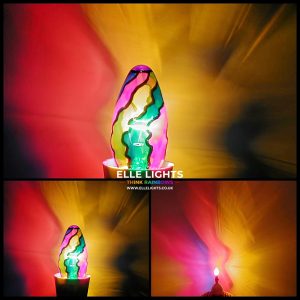 Kuma – Leaded Stained Glass Candle Light Bulb