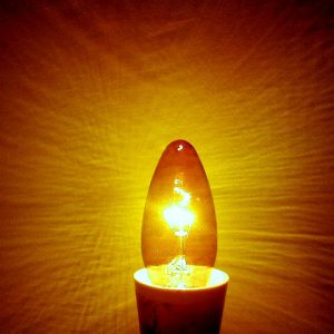 Yellow Candle Bulb